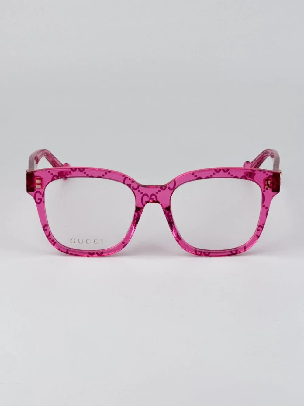Gucci GG0958O Women’s Eyeglasses – Transparent Pink Square Frame | Model GG0958O
